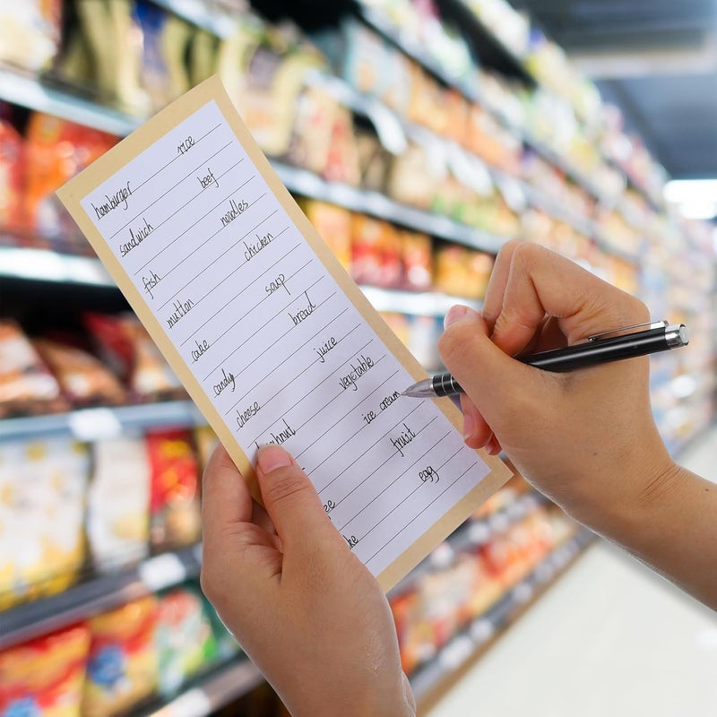 Thboxes 4 Pack Magnetic Note Pad for Fridge with Pen Holder, Totally 200 Sheets Magnetic To Do List, Grocery List, Shopping List, Memo Pads for Refrigerator（Light Color） - Image 4